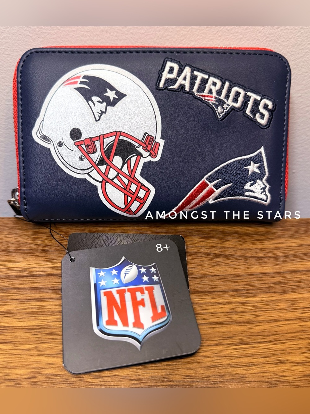 Loungefly NFL New England Patriots Full Zip Around Wallet